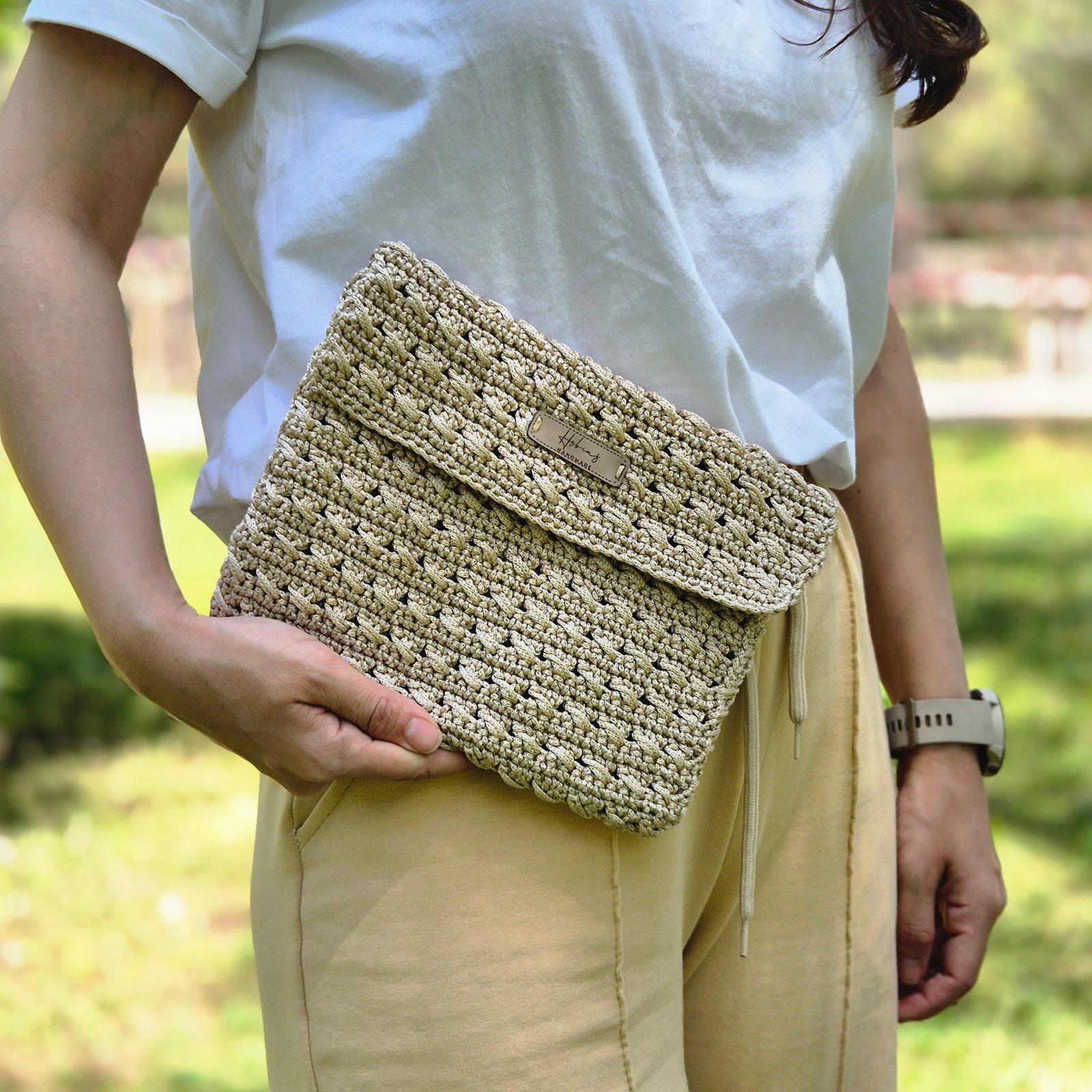 Makrome İpten Portföy - Clutch Çanta